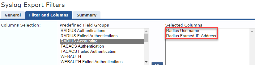 Aruba Clearpass syslog User-ID with Palo Alto